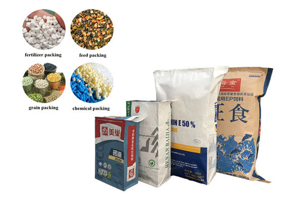 10kg 20kg 25kg 50kg Penggunaan Industri Valve Craft Paper Bags Untuk Bahan Pakan Makanan