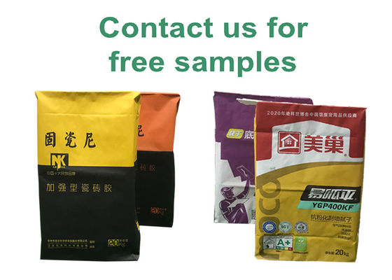 25kg 50kg Kraft Valve Paper Bags Clay Gypsum Plaster Mortar Powder Kosong Blok Bawah