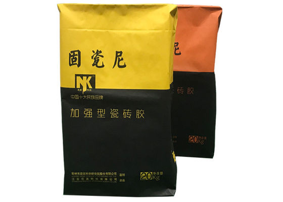 25KG 50KG Disisipkan Kraft Valve Paper Bags Dry Mortar Packaging