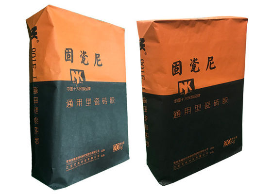 20Kg 25Kg 40Kg 50Kg Dry Mortar Cement Bag Multiwall Paper Bags Tile Adhesive Valve Bag Plester Mortar Dempul Bubuk