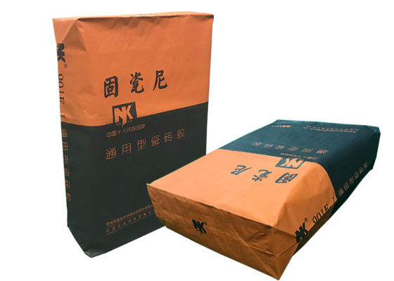 Logo Disesuaikan 25kg Multi Kertas Dinding Karung Kraft Valve Semen Kemasan Tas 50kg