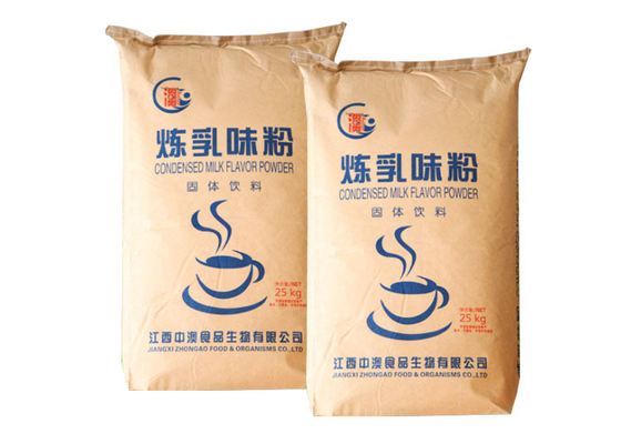 Food Grade Multiwall Kraft Paper Bags Untuk Teh Bubuk Coco Bubuk Susu Bubuk