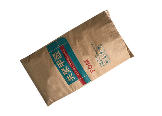 Pinch Bottom Step End Multiwall Paper Sack Dengan Hot Melt Untuk Produk Bubuk