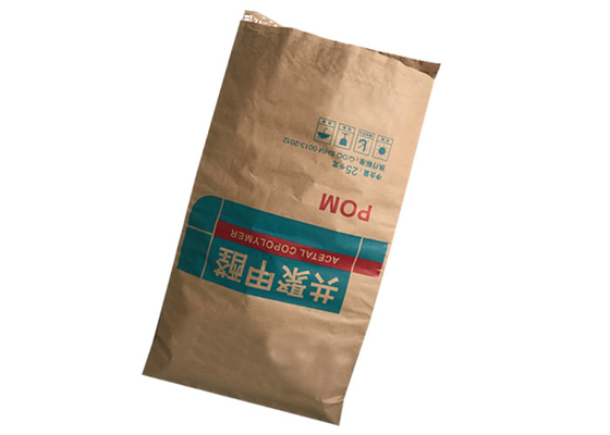 Food Grade Heat Sealed Paper Bags Multi Wall Kosong Dengan Pe Liner