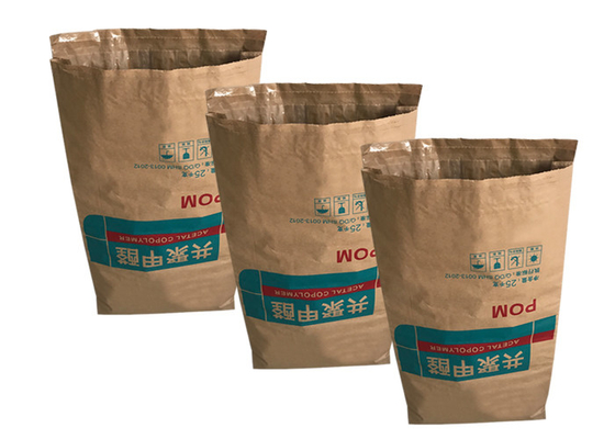25kg 20kg 2 Lapisan Atau 3 Lapisan + PE Liner Multiwall Paper Bags Brown Kraft Paper Sacks