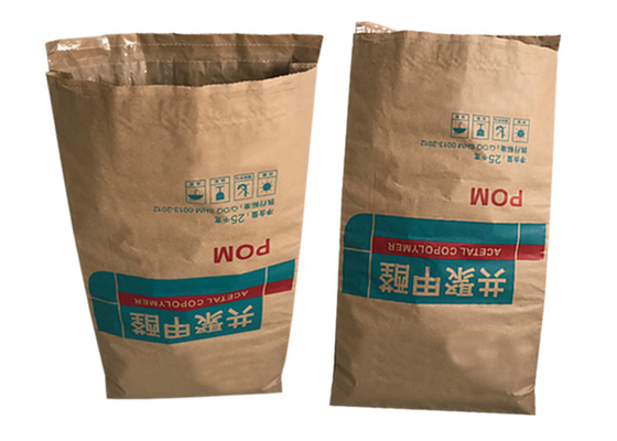 20kg 25kg Paste Valve Multiwall Paper Bags Tepung Tepung Susu Bubuk