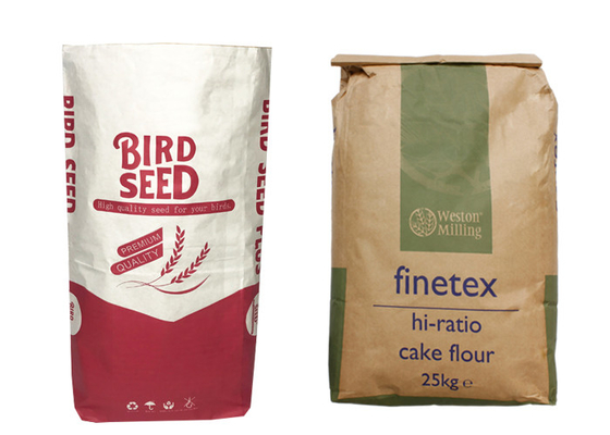 10kg 20kg 25kg 50kg Kraft Multiwall Paper Bags Untuk Isomalto Oligosaccharides Edile