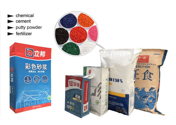 120 g/m2 Kantong kertas multiwall dengan katup yang ditempel