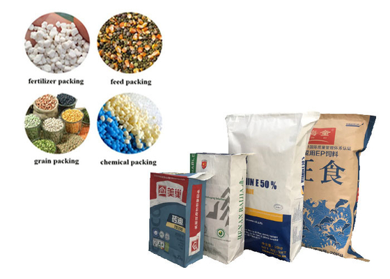 Food Grade 25kg 50kg Ditempelkan Valve Multiwall Paper Bags Starch Maltose Powder