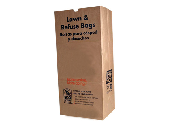Open Mouth Multiwall Kraft Lawn Paper Bags 300mm 400mm 900mm