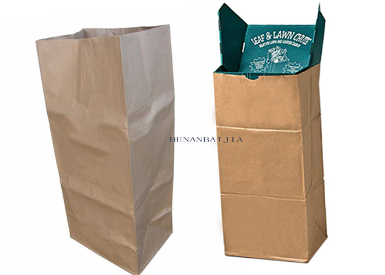 Multiwall Kraft Paper Biodegradable Lawn Paper Bags 30 Galon Untuk Daun