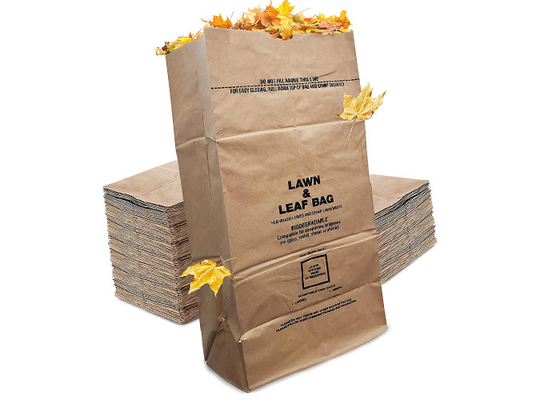 Open Mouth Multiwall Kraft Lawn Paper Bags 300mm 400mm 900mm