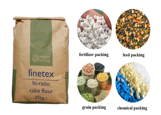 10kg 20kg 50kg Kraft Paper Packaging Bag Untuk Starch Maltose Powder Isomalto Oligosaccharides