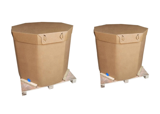 220L 1000L 1600L 1800L Food Grade Paper IBC Container Pe Liner Bag Dengan Valve