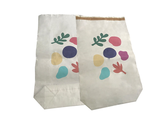 Industri Bangunan PE Kraft Paper Bag Lapisan Tahan Air Bawah Persegi 25Kg 50Kg