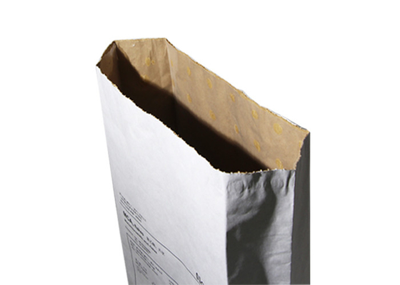 3 Layers Heat Sealed Paper Bags Trapesium Pocket Pembukaan Tahan Aus