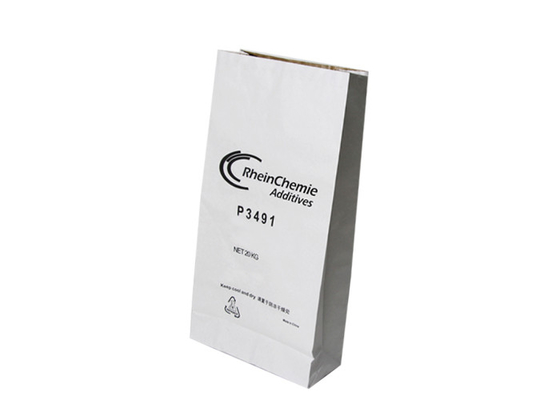 3 Layers Heat Sealed Paper Bags Trapesium Pocket Pembukaan Tahan Aus