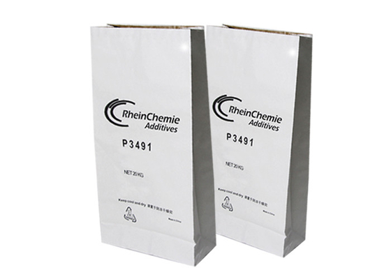 Kantong Kertas Kraft Multiwall Penyerap Untuk Granular Tanah Liat Bumi Diatomaceous