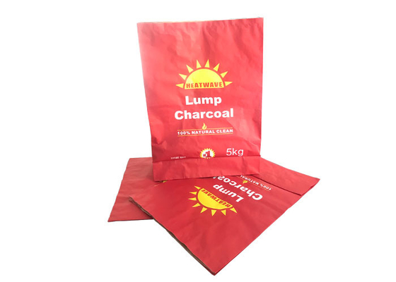 Pupuk Kimia Kantong Kertas Kraft Multiwall Logo Kustom Tahan Air 20kg