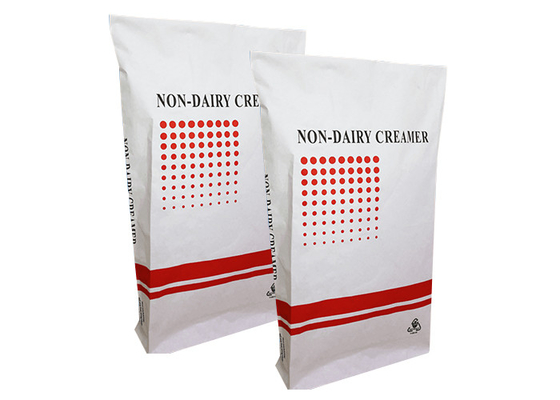 Kantong Kertas Multiwall yang Ditempel Food Grade Selulosa Tahan Air 20kg 25kg