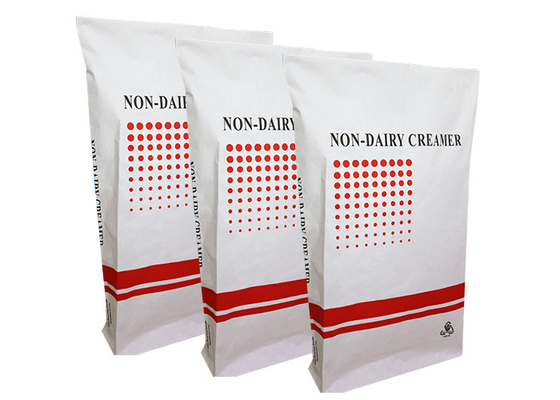 Flexo Printing Industrial Paper Bags 20KG 25kg Untuk Benih Pakan Ikan Unggas Merpati